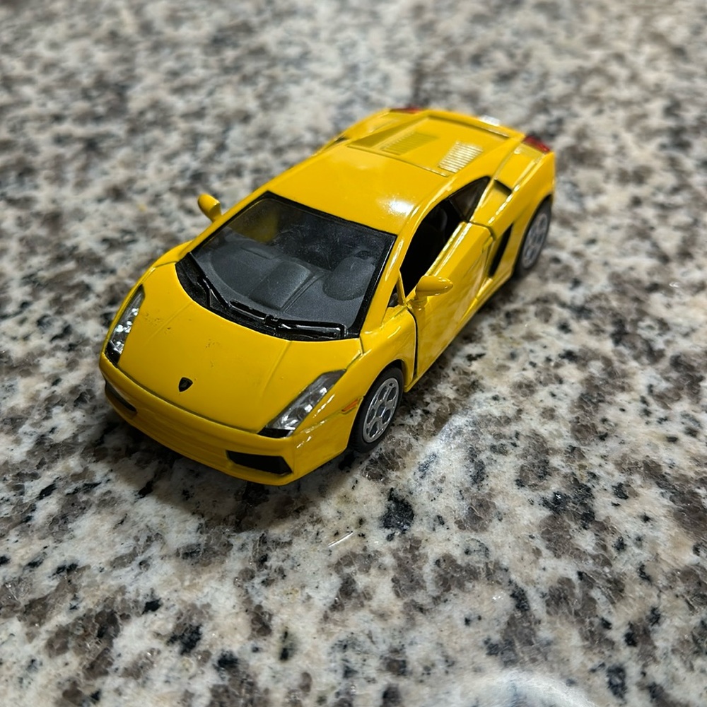 Yellow Toy Lamborghini Car